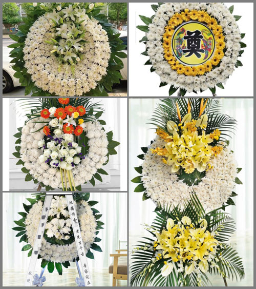 上海奉贤区四团镇长堰村花圈速递